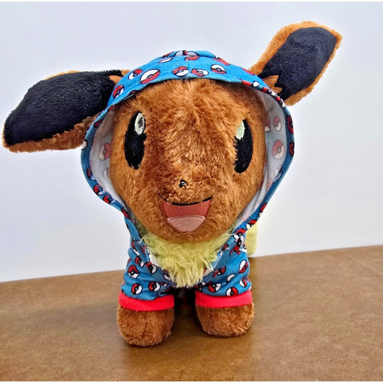 Build-A-Bear Pokémon Eevee Plush With Poké Ball Hoodie