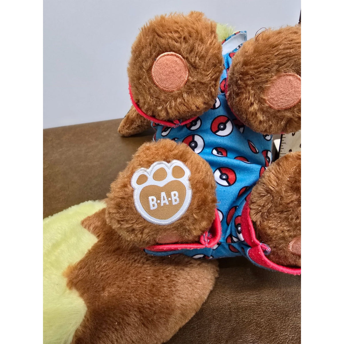 Build-A-Bear Pokémon Eevee Plush With Poké Ball Hoodie