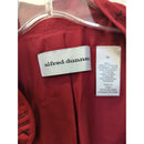 Alfred Dunner Red Quilted Jacket With Black Embroidery Size 10 Lightweight And Stylish Outerwear