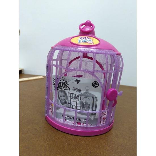 Little Live Pets Bird Cage With 2 Interactive Birds Pink Ages 5+