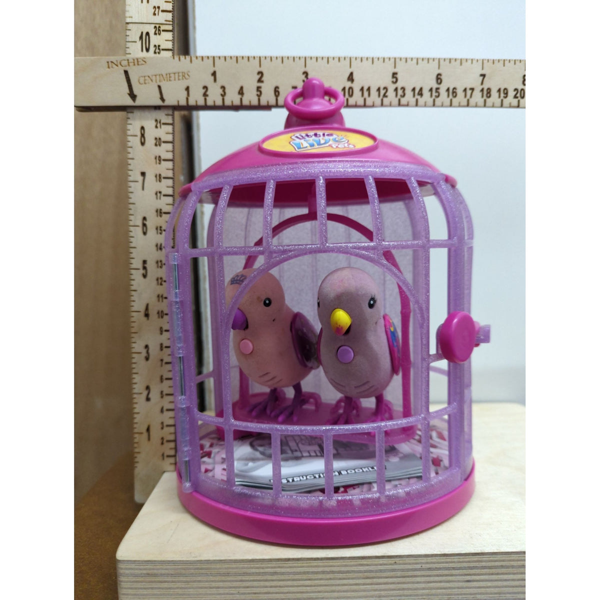 Little Live Pets Bird Cage With 2 Interactive Birds Pink Ages 5+