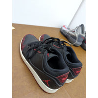 Air Jordan Low Sneakers Black/Red Mens Size 11 Retro Style Nike Sole