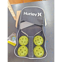 Hurley Pickleball Set With 2 Paddles 4 Balls & Carry Case Durable For Outdoor Fu