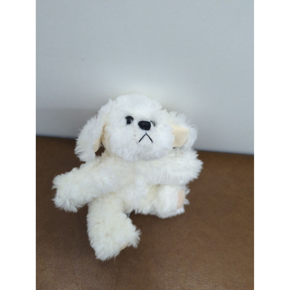 Small Plush White Dog Toy - Soft Stuffed Animal - 4 Inches - Adorable Design For Kids Or Collectors