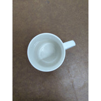 Neighbors Are Friends Mug By Abbey Press St. Meinrad Indiana Blue & White Ceramic 2.5" Miniature Cup