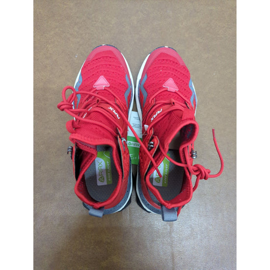 RAX Mens Outdoor Hiking Shoes Size 8 Breathable Red Mesh Lightweight Trail Running Sneakers