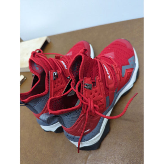RAX Mens Outdoor Hiking Shoes Size 8 Breathable Red Mesh Lightweight Trail Running Sneakers