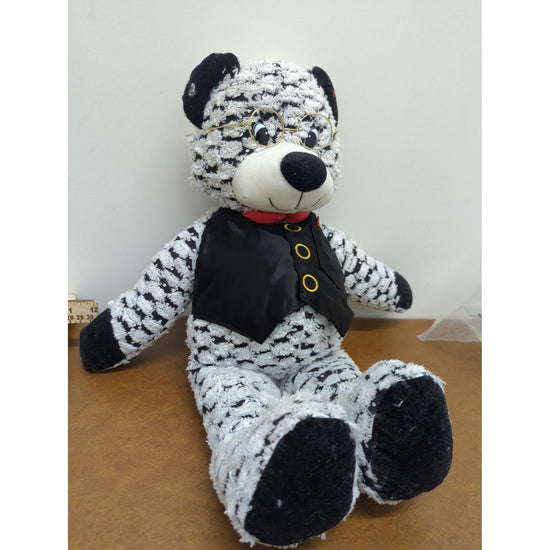 North American Bear Company 1999 Plush Bear With Glasses & Vest - 18 Inches Tall