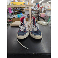 Vans Sk8-Hi Flag Print Canvas Sneakers US 8 Men / 9.5 Women Red White & Blue High Tops