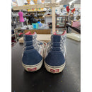 Vans Sk8-Hi Flag Print Canvas Sneakers US 8 Men / 9.5 Women Red White & Blue High Tops