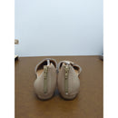 Comfortview Womens Rhinestone-Embellished Pointed-Toe Flats With Back Zipper - Size 8 - Beige