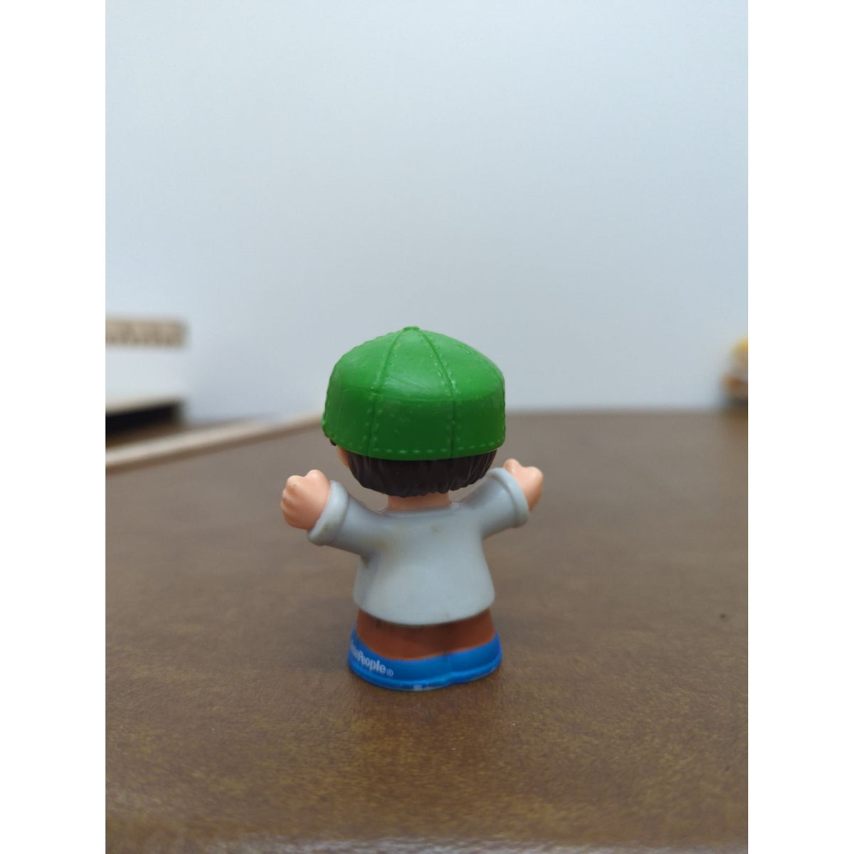 Little People Recycling Worker Figure Green Hat 2" Collectible Toy By Fisher-Price