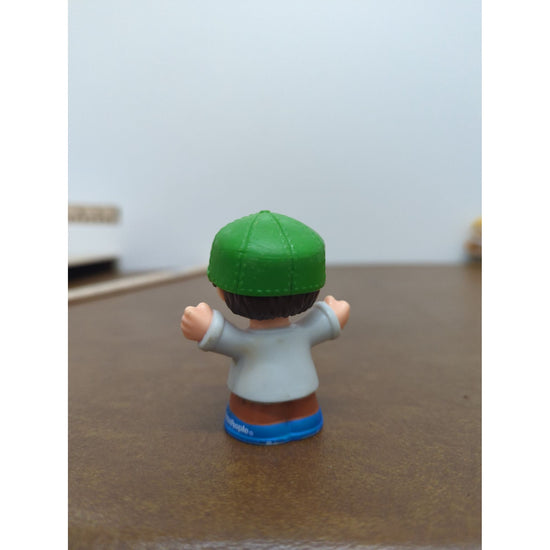 Little People Recycling Worker Figure Green Hat 2" Collectible Toy By Fisher-Price
