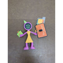 Flexo Party Girl Photo Frame Figurine 1999 Pink & Orange With Gift & Stand