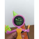 Flexo Party Girl Photo Frame Figurine 1999 Pink & Orange With Gift & Stand