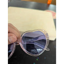 Striped Beach Sunglasses Case & Glitter Heart-Shaped Sunglasses With 100% UV Pro