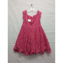 Available By Angela Fashion Womens Pink Lace Dress Size L
