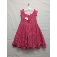 Available By Angela Fashion Womens Pink Lace Dress Size L