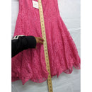 Available By Angela Fashion Womens Pink Lace Dress Size L