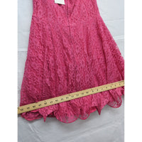 Available By Angela Fashion Womens Pink Lace Dress Size L