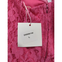 Available By Angela Fashion Womens Pink Lace Dress Size L