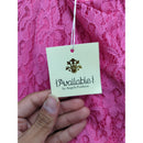 Available By Angela Fashion Womens Pink Lace Dress Size L